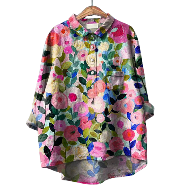 Antonie | Klassisk bluse med blomstermønster