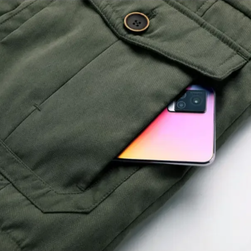 Elegant vattert jakke for utendørs bruk