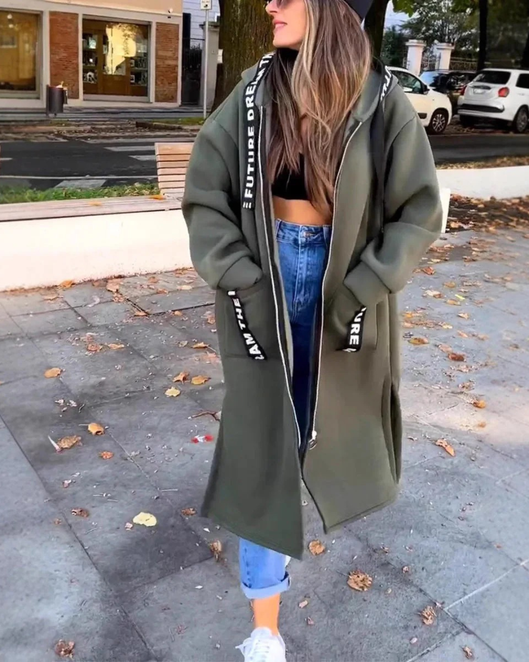 Elise Stavanger | Lang Hoodie med Hette – Komfort og Stil