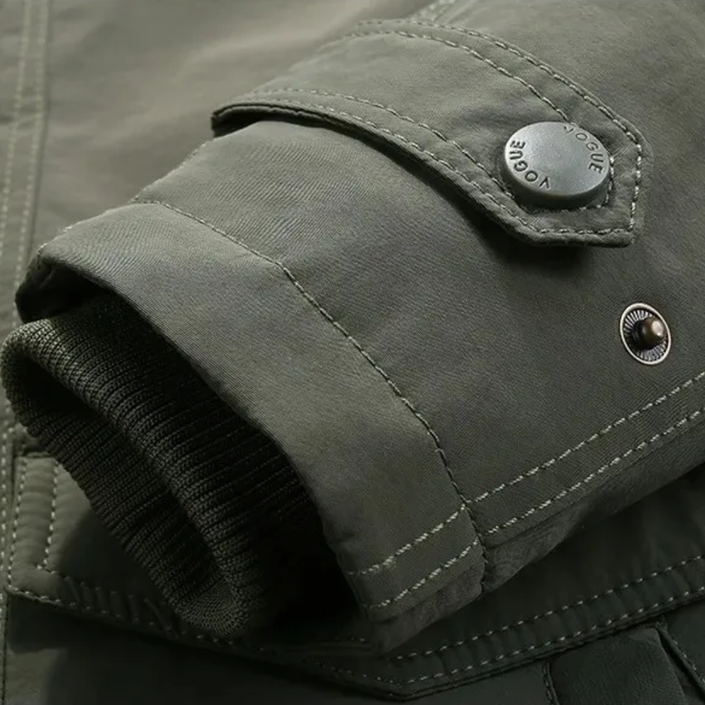 Elegant vattert vinterjakke