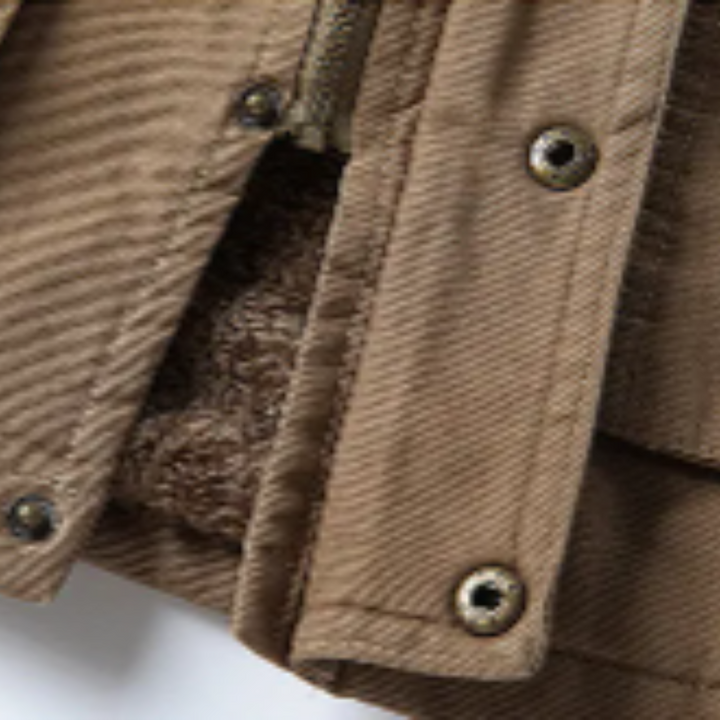 Elegant vindfast vinterjakke