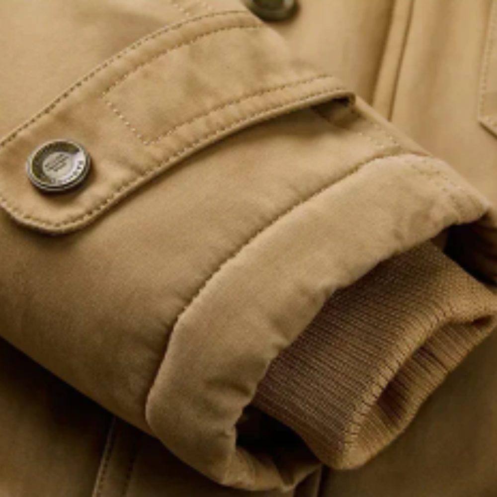 Elegant vattert bomberjakke