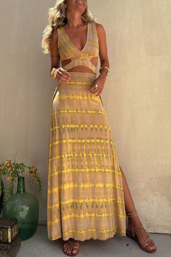 Bianca | Plunge Cut-Out-kjole