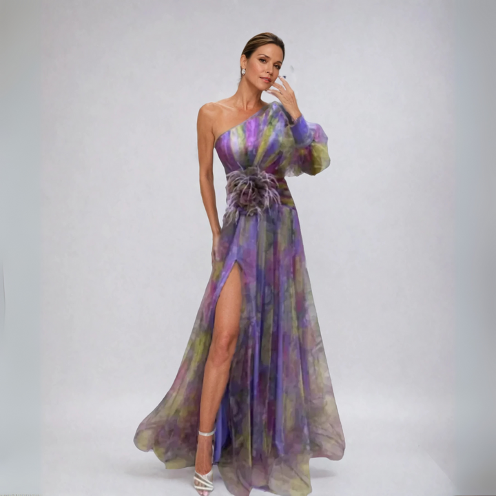 Arnora | Elegant asymmetrisk maxi-kjole