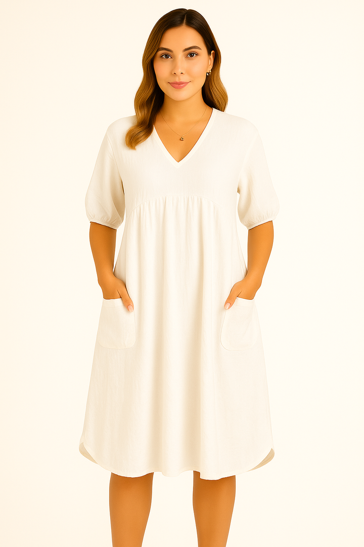 Elaene | Maxikjole med V-hals