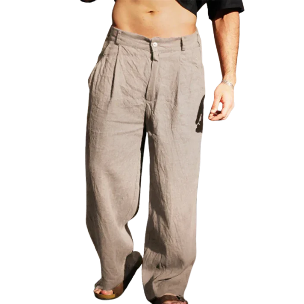 Sander | Linbukse med vide ben