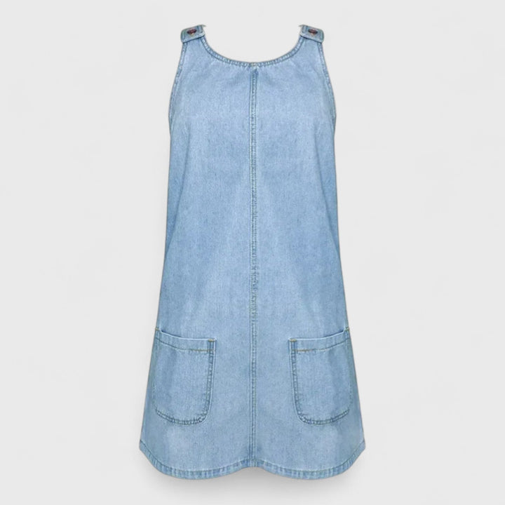 Louise | Sommerkjole i denim med praktiske lommer