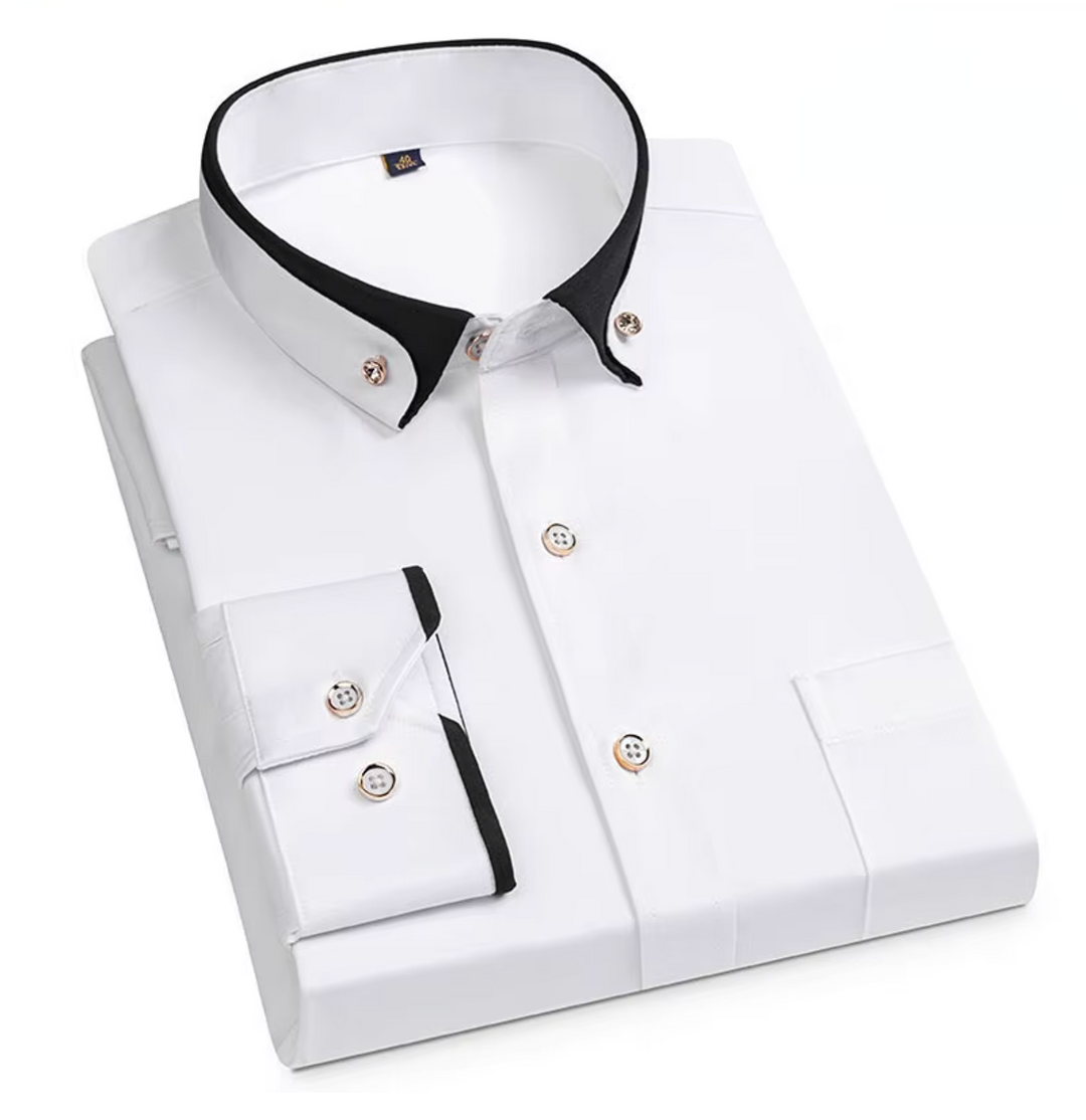 Egor | Luksuriøs kontrastskjorte