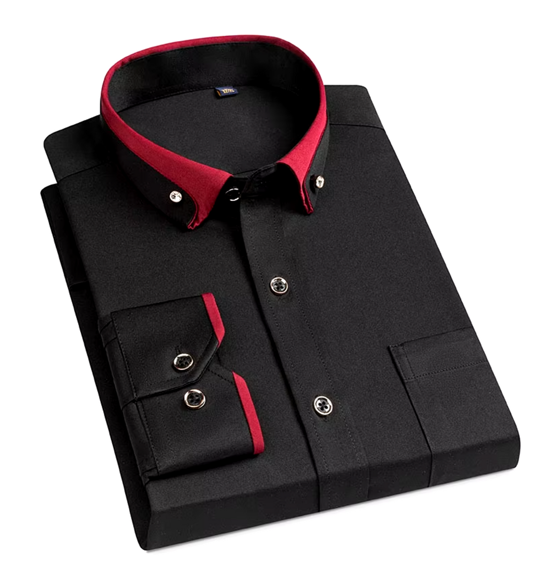 Egor | Luksuriøs kontrastskjorte