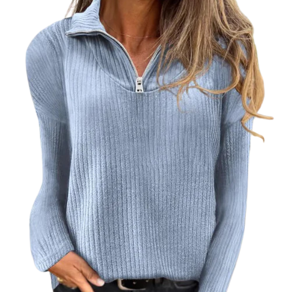 Lucie | Langermet T-skjorte med glidelås