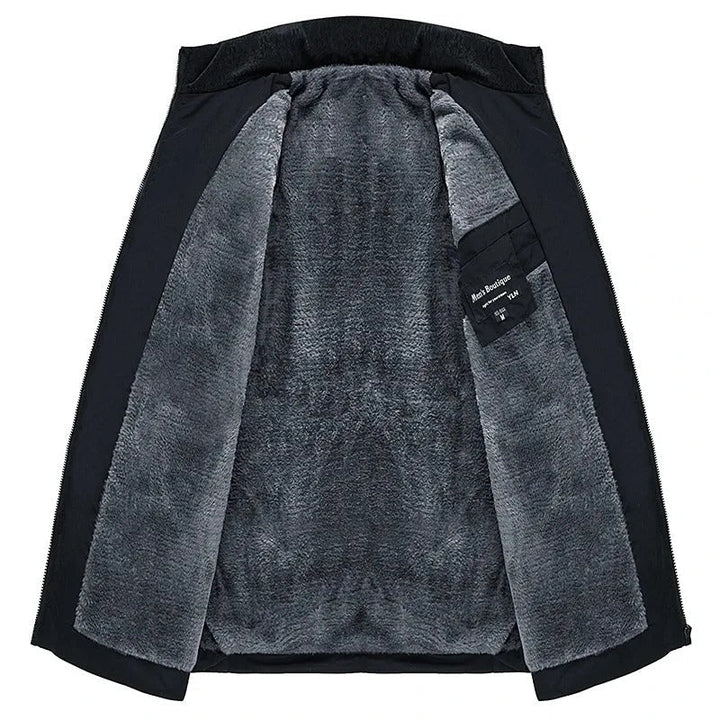 Elegant vattert pufferjakke