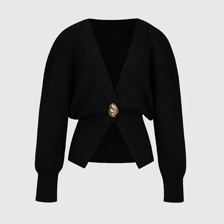 Zuzana | Stilig strikket genser med én knapp