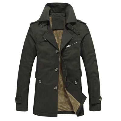 Elegant vattert trenchcoat